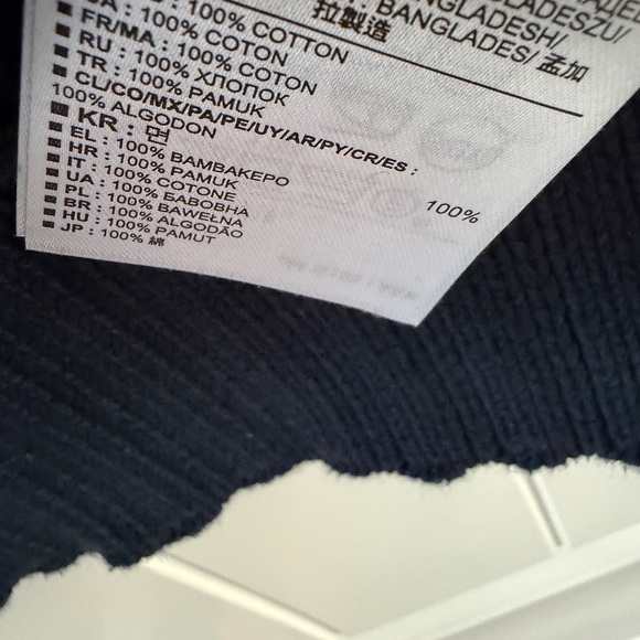 Banana Republic Medium Navy Textured Knit Sweater - Picture 5 of 5